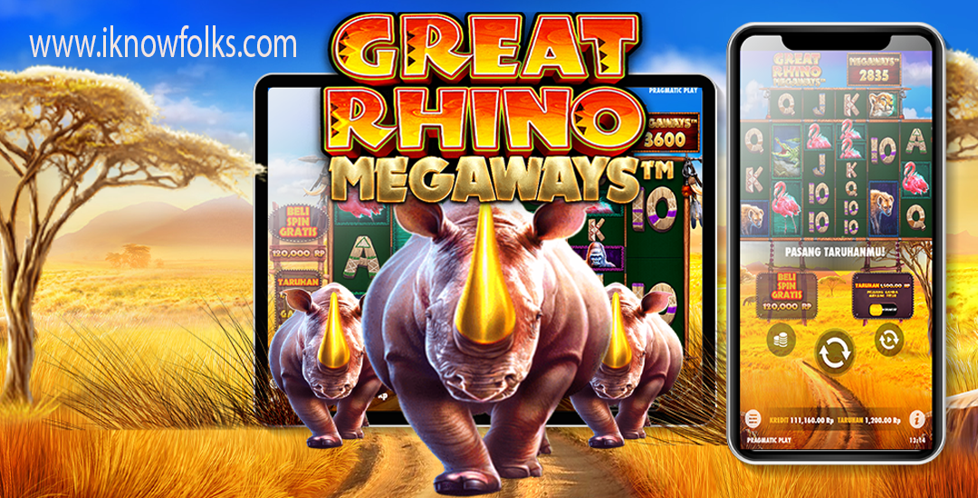 GREAT RHINO MEGAWAYS Perjalanan Liar Mencari Slot Jackpot